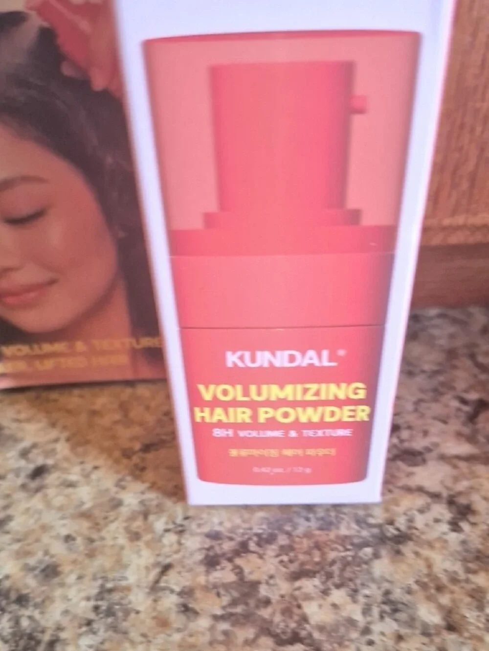 Kundal Volumizing Hair Powder in Coral Pink